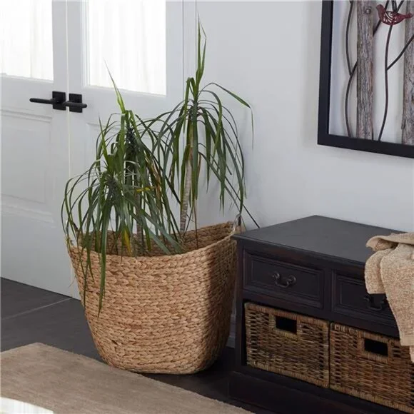 79 Seagrass Handmade Decorative and Functional Storage Basket Large Woven Basket
